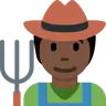 Farmer: Dark Skin Tone Emoji 🧑🏿‍🌾 image - Twitter / X (Twemoji) style