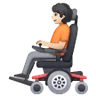 Person In Motorized Wheelchair: Light Skin Tone Emoji 🧑🏻‍🦼 image - Samsung style