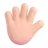 Hand With Fingers Splayed: Light Skin Tone