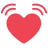 Beating Heart Emoji 💓 image - Tossface style