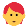 Person: Red Hair Emoji 🧑‍🦰 image - Tossface style