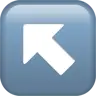 Kuzeybatı Ok Emoji ↖ image - Apple style