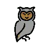 Emoji Gufo 🦉 image - OpenMoji style