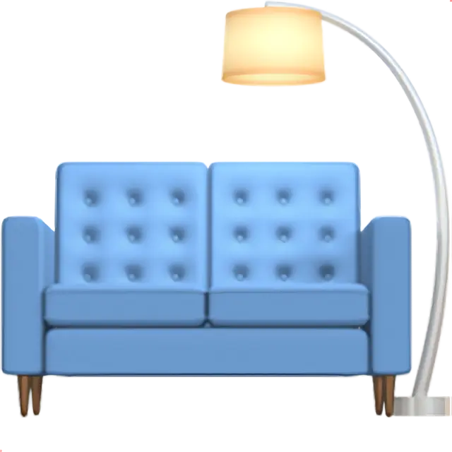 ソファとランプ