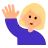 Woman Raising Hand: Medium-Light Skin Tone