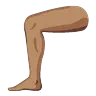 Leg: Medium Skin Tone Emoji 🦵🏽 image - Google Noto Color Animated style