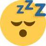 Emoji Volto addormentato 😴 image - Twitter / X (Twemoji) style