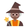 Woman Mage: Medium-Dark Skin Tone Emoji 🧙🏾‍♀️ image - Tossface style