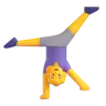 Woman Cartwheeling Emoji 🤸‍♀️ image - Microsoft 3D Fluent style