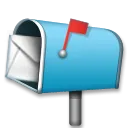 Open Mailbox With Raised Flag