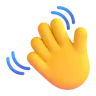 Waving Hand Emoji 👋 image - Microsoft 3D Fluent style