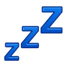 สัญลักษณ์การนอนหลับ Emoji 💤 image - Telegram style