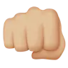 Oncoming Fist: Medium-Light Skin Tone Emoji 👊🏼 image - Apple style