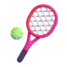 Tennis Emoji 🎾 image - Microsoft 3D Fluent style