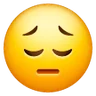 Pensive Face Emoji 😔 image - Samsung style