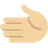 Leftwards Hand: Medium-Light Skin Tone