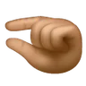 Pinching Hand: Medium Skin Tone Emoji 🤏🏽 image - Samsung style