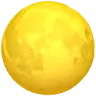 สัญลักษณ์พระจันทร์เต็มดวง Emoji 🌕 image - Apple style