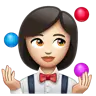 Woman Juggling: Light Skin Tone Emoji 🤹🏻‍♀️ image - WhatsApp style