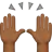 Raising Hands: Medium-Dark Skin Tone