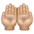 Palms Up Together: Medium-Light Skin Tone