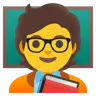 Teacher Emoji 🧑‍🏫 image - Google Noto Color style