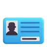 Carte D’identité Emoji 🪪 image - Microsoft 3D Fluent style
