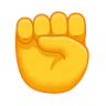 Emoji Pugno alzato ✊ image - Telegram style