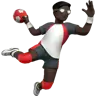 Man Playing Handball: Dark Skin Tone Emoji 🤾🏿‍♂️ image - Apple style
