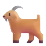 Emoji Capra 🐐 image - Microsoft 3D Fluent style