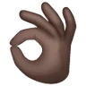 Ok Hand: Dark Skin Tone Emoji 👌🏿 image - Samsung style