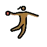 Woman Playing Handball: Medium-Dark Skin Tone Emoji 🤾🏾‍♀️ image - OpenMoji style