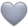 Grey Heart Emoji 🩶 image - WhatsApp style