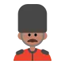 Man Guard: Medium Skin Tone Emoji 💂🏽‍♂️ image - Tossface style