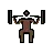 Person Lifting Weights: Dark Skin Tone
