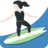 Woman Surfing: Light Skin Tone