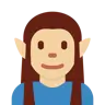 Man Elf: Medium-Light Skin Tone Emoji 🧝🏼‍♂️ image - Twitter / X (Twemoji) style