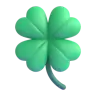 Emoji Quadrifoglio 🍀 image - Microsoft 3D Fluent style