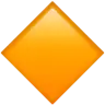 대형 오렌지 다이아몬드 Emoji 🔶 image - Apple style