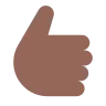 Thumbs Up: Medium-Dark Skin Tone Emoji 👍🏾 image - Tossface style
