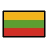 Flag: Lithuania Emoji 🇱🇹 image - OpenMoji style