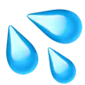 Sweat Droplets Emoji 💦 image - Apple style