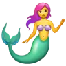 Mermaid Emoji 🧜‍♀️ image - WhatsApp style