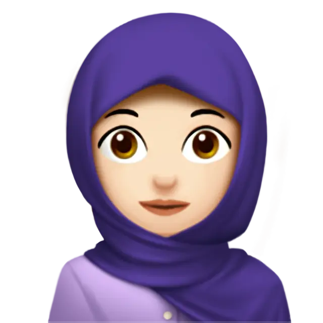 Woman With Headscarf: Light Skin Tone