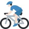 Man Biking: Light Skin Tone Emoji 🚴🏻‍♂️ image - Twitter / X (Twemoji) style