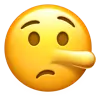 躺着的脸 Emoji 🤥 image - Apple style