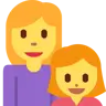Family: Woman, Girl Emoji 👩‍👧 image - Twitter / X (Twemoji) style