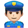 Man Police Officer: Light Skin Tone Emoji 👮🏻‍♂️ image - Samsung style