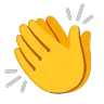 Clapping Hands Emoji 👏 image - Google Noto Color Animated style