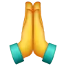 Emoji Persona con le mani giunte 🙏 image - WhatsApp style